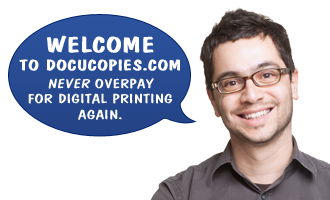Welcome to DocuCopies.com. Never overpay for digital printing again.